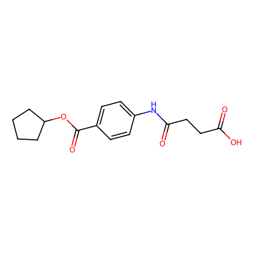 4-(4-Cyclopentyloxycarbonylanilino)-4-oxobutanoic acid structure