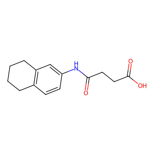 4-Oxo-4-(5,6,7,8-tetrahydronaphthalen-2-ylamino)butanoic acid structure