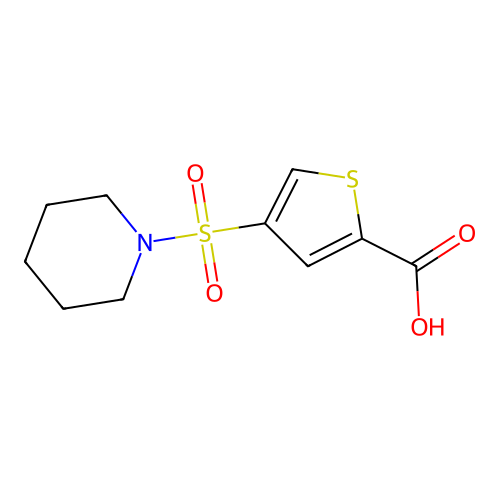 4-(Piperidin-1-ylsulfonyl)thiophene-2-carboxylic acid structure