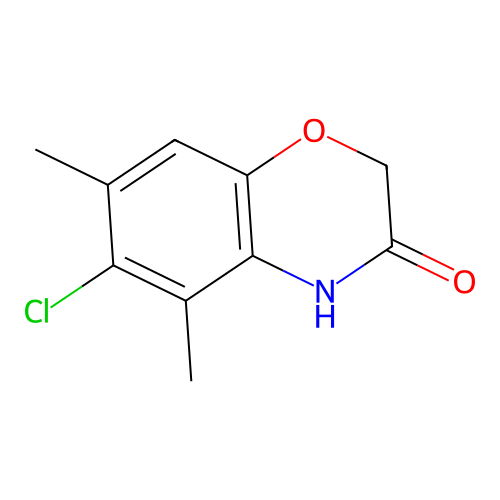 6-chloro-5,7-dimethyl-2H-1,4-benzoxazin-3(4H)-one structure