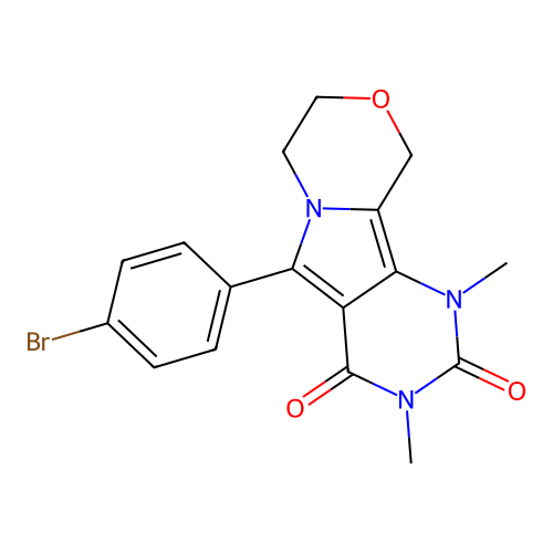 C17H16BrN3O3 structure