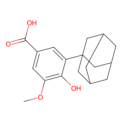 3-(1-Adamantyl)-4-hydroxy-5-methoxybenzoic acid structure
