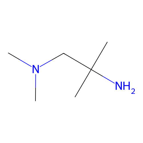 (2-Amino-2-methylpropyl)dimethylamine structure