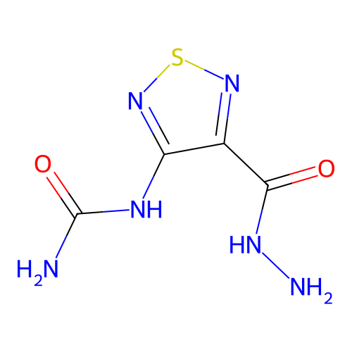 [4-(Hydrazinecarbonyl)-1,2,5-thiadiazol-3-yl]urea structure