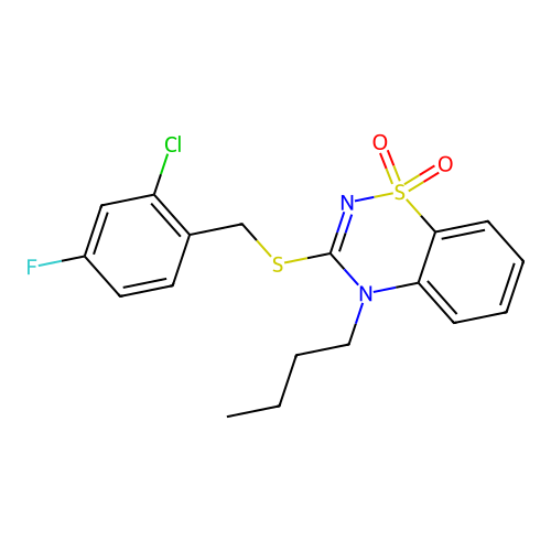 4-butyl-3-[(2-chloro-4-fluorophenyl)methylsulfanyl]-1 structure