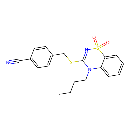 4-[(4-butyl-1,1-dioxo-1 structure