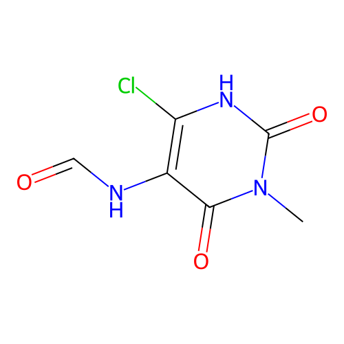 N-(6-Chloro-3-methyl-2,4-dioxo-1,2,3,4-tetrahydropyrimidin-5-yl)formamide structure