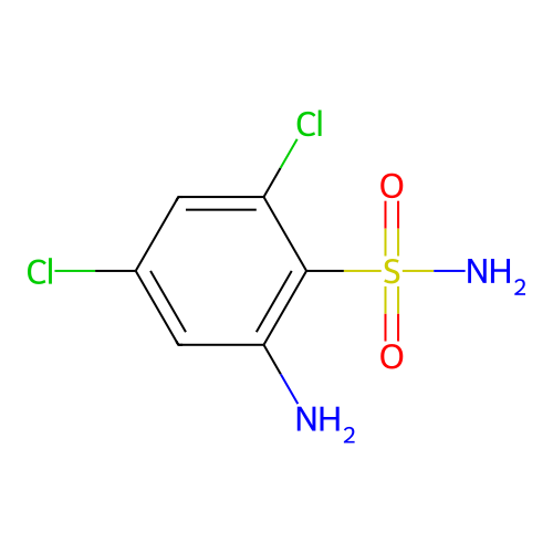 2-Amino-4,6-dichlorobenzene-1-sulfonamide structure