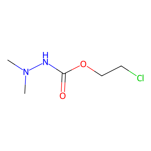 2-Chloroethyl 2,2-dimethylhydrazine-1-carboxylate structure