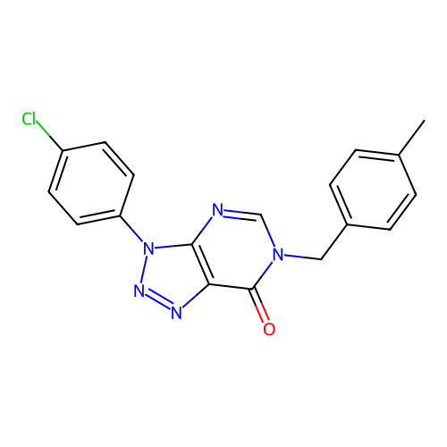 3-(4-Chlorophenyl)-6-[(4-methylphenyl)methyl]triazolo[4,5-d]pyrimidin-7-one structure