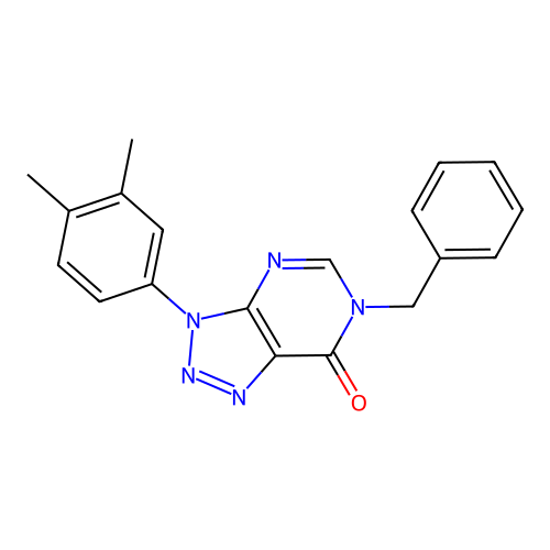 6-Benzyl-3-(3,4-dimethylphenyl)triazolo[4,5-d]pyrimidin-7-one structure