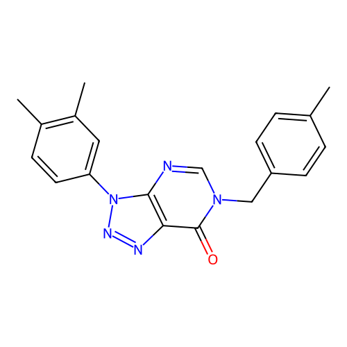3-(3,4-Dimethylphenyl)-6-[(4-methylphenyl)methyl]triazolo[4,5-d]pyrimidin-7-one structure