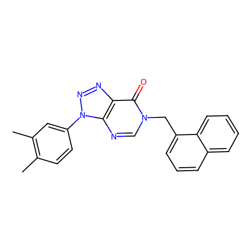 3-(3,4-Dimethylphenyl)-6-(naphthalen-1-ylmethyl)triazolo[4,5-d]pyrimidin-7-one structure