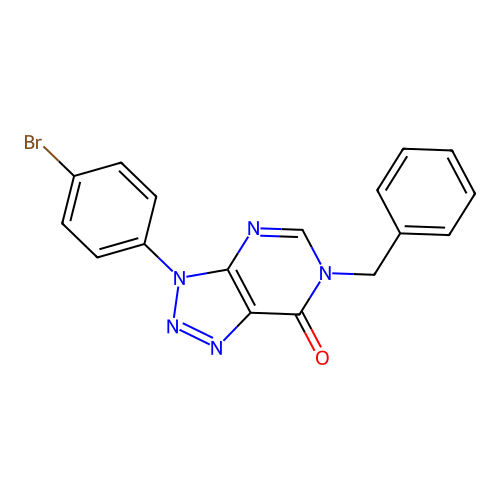 6-Benzyl-3-(4-bromophenyl)triazolo[4,5-d]pyrimidin-7-one structure