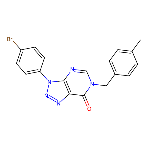 3-(4-Bromophenyl)-6-[(4-methylphenyl)methyl]triazolo[4,5-d]pyrimidin-7-one structure