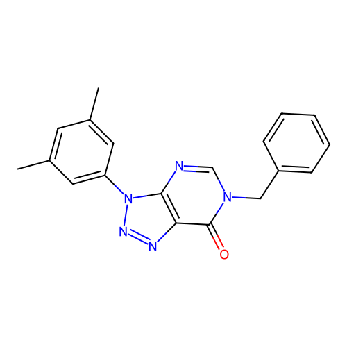 6-Benzyl-3-(3,5-dimethylphenyl)triazolo[4,5-d]pyrimidin-7-one structure