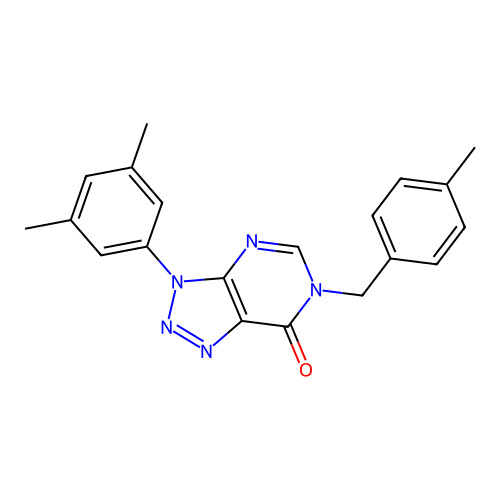 3-(3,5-Dimethylphenyl)-6-[(4-methylphenyl)methyl]triazolo[4,5-d]pyrimidin-7-one structure