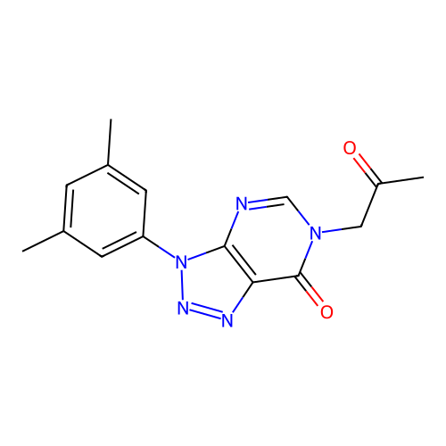 3-(3,5-Dimethylphenyl)-6-(2-oxopropyl)triazolo[4,5-d]pyrimidin-7-one structure