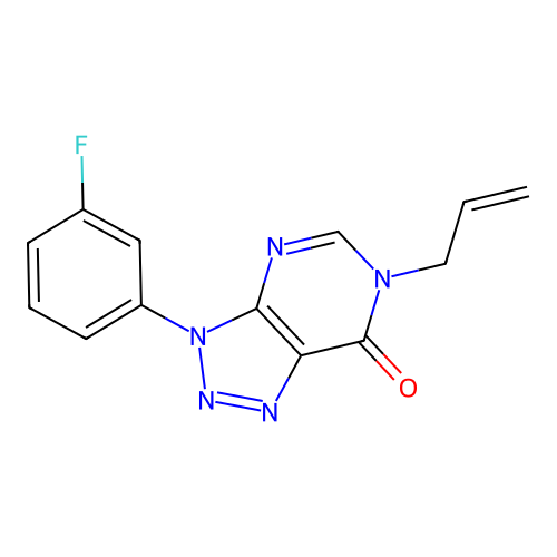 3-(3-Fluorophenyl)-6-prop-2-enyltriazolo[4,5-d]pyrimidin-7-one structure
