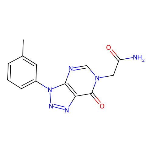 2-[3-(3-Methylphenyl)-7-oxotriazolo[4,5-d]pyrimidin-6-yl]acetamide structure