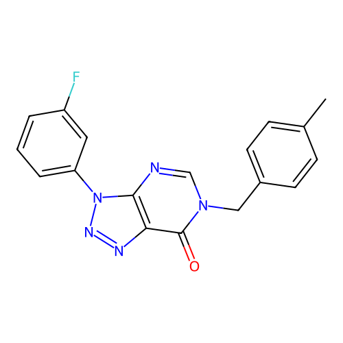 3-(3-Fluorophenyl)-6-[(4-methylphenyl)methyl]triazolo[4,5-d]pyrimidin-7-one structure