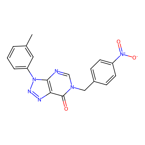 3-(3-Methylphenyl)-6-[(4-nitrophenyl)methyl]triazolo[4,5-d]pyrimidin-7-one structure