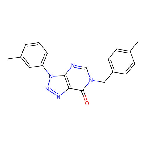 3-(3-Methylphenyl)-6-[(4-methylphenyl)methyl]triazolo[4,5-d]pyrimidin-7-one structure