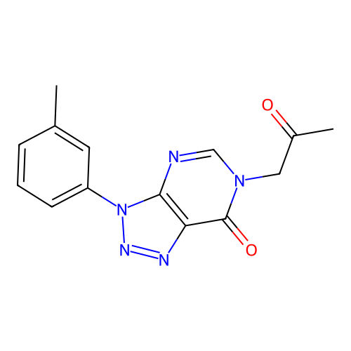 3-(3-Methylphenyl)-6-(2-oxopropyl)triazolo[4,5-d]pyrimidin-7-one structure