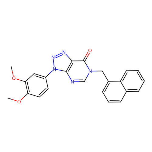 3-(3,4-Dimethoxyphenyl)-6-(naphthalen-1-ylmethyl)triazolo[4,5-d]pyrimidin-7-one structure