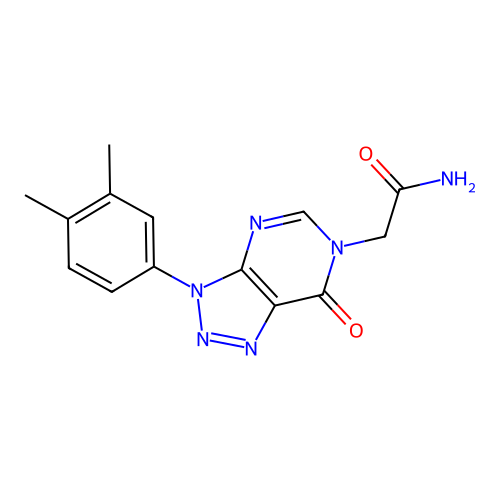 2-[3-(3,4-Dimethylphenyl)-7-oxotriazolo[4,5-d]pyrimidin-6-yl]acetamide structure