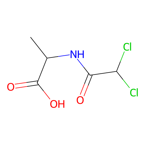 2-[(2,2-dichloroacetyl)amino]propanoic Acid structure