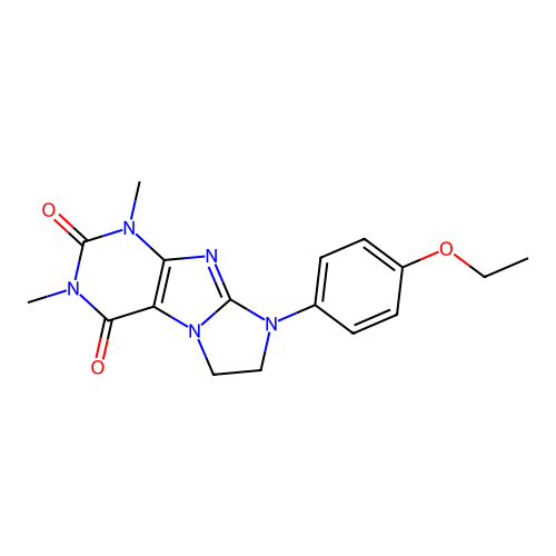 6-(4-Ethoxyphenyl)-2,4-dimethyl-7,8-dihydropurino[7,8-a]imidazole-1,3-dione structure