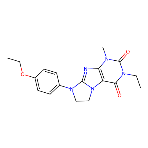 6-(4-Ethoxyphenyl)-2-ethyl-4-methyl-7,8-dihydropurino[7,8-a]imidazole-1,3-dione structure