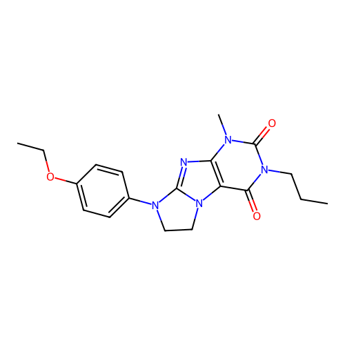 6-(4-Ethoxyphenyl)-4-methyl-2-propyl-7,8-dihydropurino[7,8-a]imidazole-1,3-dione structure