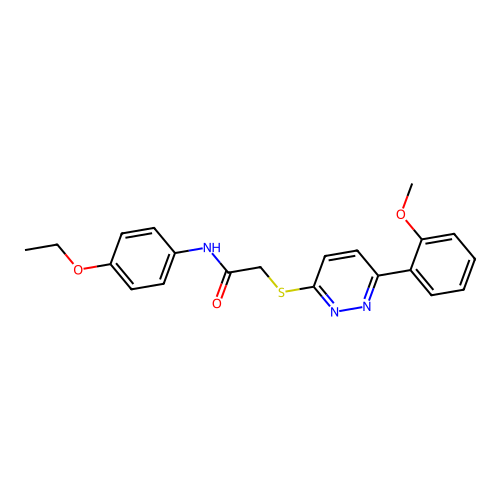 N-(4-ethoxyphenyl)-2-((6-(2-methoxyphenyl)pyridazin-3-yl)thio)acetamide structure