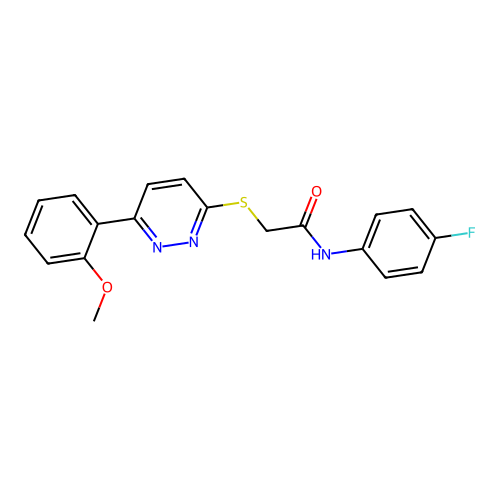 N-(4-fluorophenyl)-2-((6-(2-methoxyphenyl)pyridazin-3-yl)thio)acetamide structure