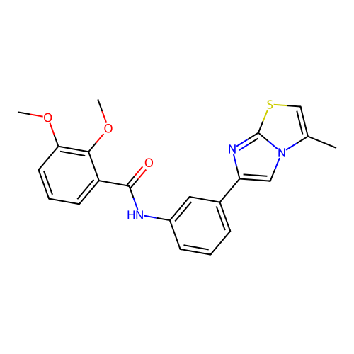 2,3-dimethoxy-N-(3-{3-methylimidazo[2,1-b][1,3]thiazol-6-yl}phenyl)benzamide structure