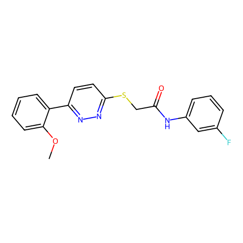 N-(3-fluorophenyl)-2-((6-(2-methoxyphenyl)pyridazin-3-yl)thio)acetamide structure