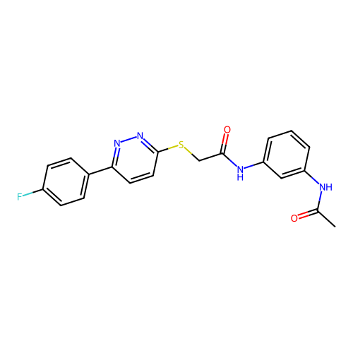 N-(3-acetamidophenyl)-2-((6-(4-fluorophenyl)pyridazin-3-yl)thio)acetamide structure