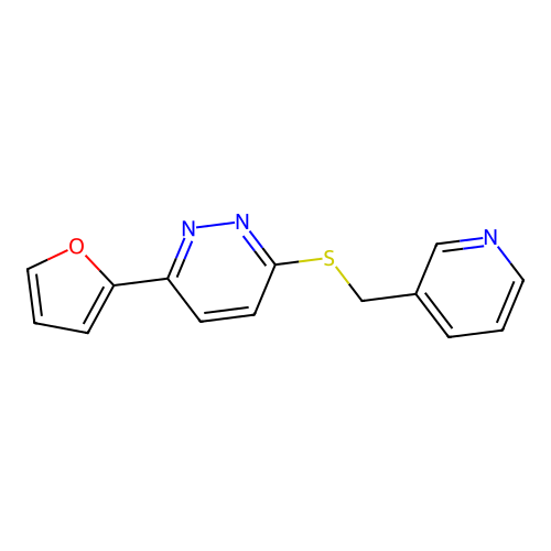 3-(Furan-2-yl)-6-(pyridin-3-ylmethylsulfanyl)pyridazine structure
