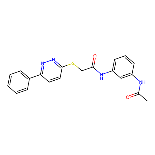 N-(3-acetamidophenyl)-2-((6-phenylpyridazin-3-yl)thio)acetamide structure