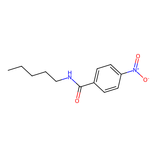 4-nitro-N-pentylbenzamide structure