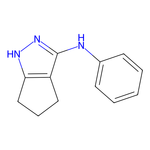 3-Cyclopentapyrazolamine, 1,4,5,6-tetrahydro-N-phenyl- structure