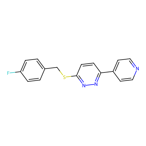 3-((4-Fluorobenzyl)thio)-6-(pyridin-4-yl)pyridazine structure