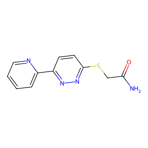 2-(6-Pyridin-2-ylpyridazin-3-yl)sulfanylacetamide structure
