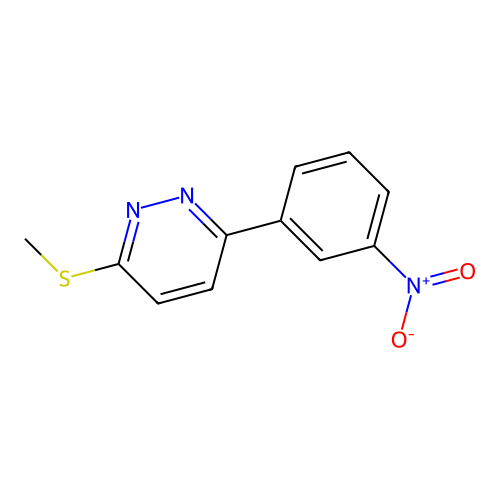 3-Methylsulfanyl-6-(3-nitrophenyl)pyridazine structure