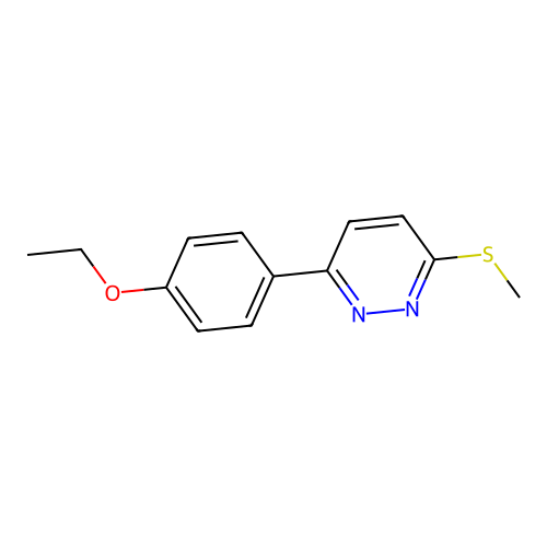 3-(4-Ethoxyphenyl)-6-methylsulfanylpyridazine structure