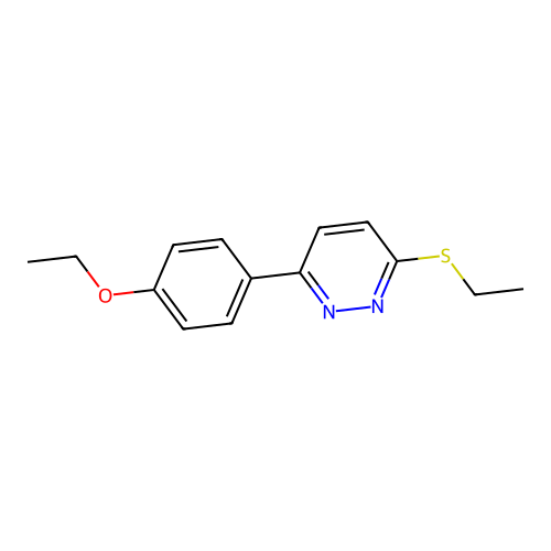 3-(4-Ethoxyphenyl)-6-ethylsulfanylpyridazine structure