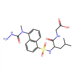 丹磺酰肼-亮氨酰-甘氨酸 structure