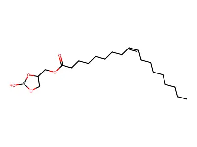 (2-Hydroxy-1,3,2-dioxaborolan-4-yl)methyl octadec-9-enoate structure